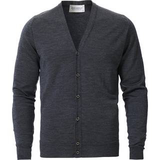 John Smedley Petworth Extra Fine Merino Cardigan Charcoal
