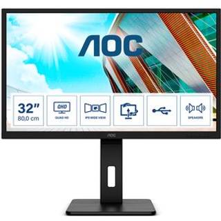 31" AOC Q32P2 - 2560x1440 - 75Hz - IPS - USB HUB - Speakers