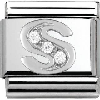 Nomination Silver Cubic Zirconia Letter Charm - S