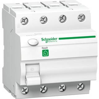Schneider Electric Jordfejlsafbryder, 4-pol, 25 A, Resi9