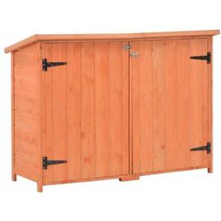 opbevaringsskur til haven 128x42x91 cm træ