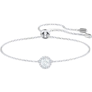 Una Angelic Armband, Gemischte Rundschliffe, Weiß, Rhodiniert