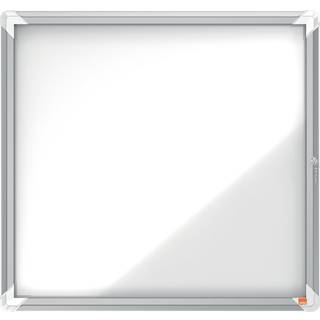 Nobo Opslagstavle Med Glas Udendørs 6xa4 Magnetisk Hvid