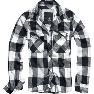 Brandit Ternet Skjorte Sort / Hvid checkered - M