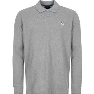 Paul Smith Long Sleeved Polo T Shirt Grey