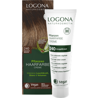 Logona Hårpleje Hair Colour Plantehårfarve Creme No. 240 Nougatbraun 150 ml (833,00 kr / 1 l) - 150 ml