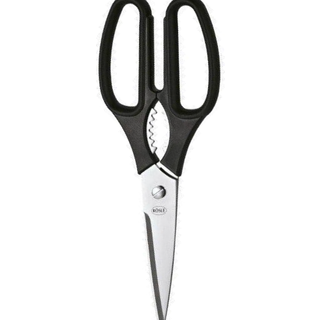 Rösle Küchenschere mit Mikrozahnung - Schwarz,Silber