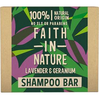 Faith In Nature Lavender & Geranium Økologisk shampoobar med lavendel 85 g - 85 g