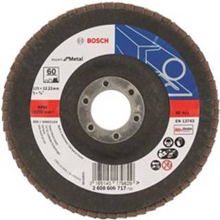 BOSCH Rondelslibeskive X551, Expert til metal D= 125 mm; G= 60, vinklet