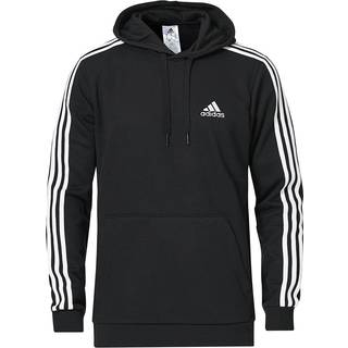 Adidas Essentials 3-strib hættetrøje - Sort - Str. L - Modish.dk