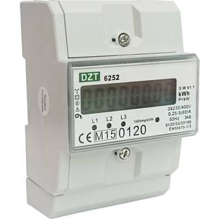 Bimåler / Elmåler KWH for din skinne 3F 85A LCD