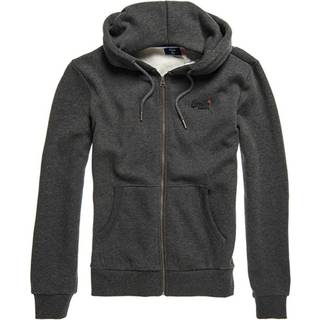 Superdry Klassisk Orange Label hættetrøje med lynlås