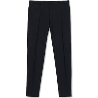 Slim Wool Stretch Suit Trousers - Blue - 48