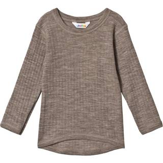 Joha Kid's Shirt L/S Basic Merino undertøj Børn størrelse 150 farve beige