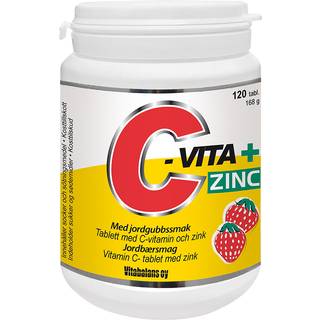 Vita C + Zinc m. jordbærsmag - 150 sugetabl.
