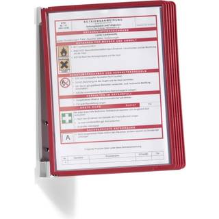 Durable Vario® vægregistersystem med 5 lommer komplet, orange
