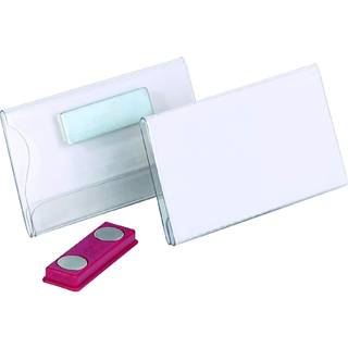 Durable Navneskilt m. magnet | 40x75 mm | 25 stk.