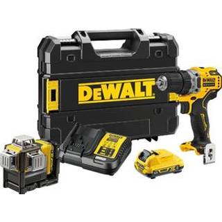 Dewalt kombokit m/2 maskiner DCK212D2T-QW 12 2x2,0Ah m/kuffert, akku og lader