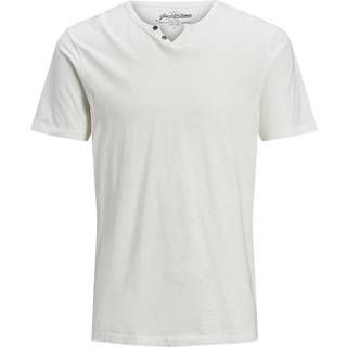 Jack & Jones JJESPLIT NECK TEE SS NOOS Cloud Dancer Slim