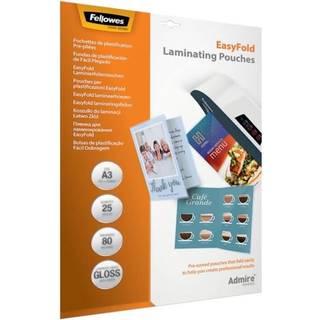 Fellowes Easyfold lamineringslomme A3 80 mic klar