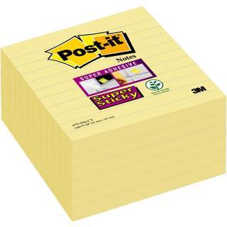 Post-it Super Sticky Notes | 101x101 mm | L | Gul