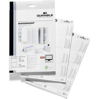 Durable indstik til bordskilteholder 61x150mm hvid