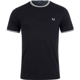 T-shirt FRED PERRY Twin Tipped T-Shirt Black XL - Black - XL