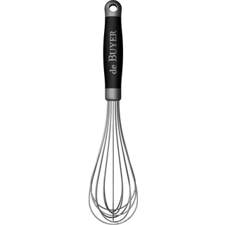 de Buyer GÖMA Universal Schneebesen 35 cm mit Federstahldrähten - Kunststoffgriff - Schwarz,Silber