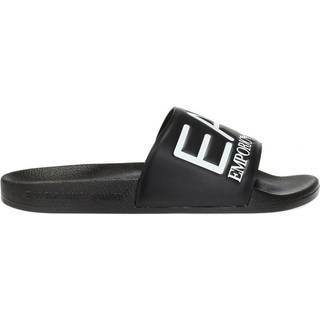 EA7 Herren Pantoletten schwarz Gummi