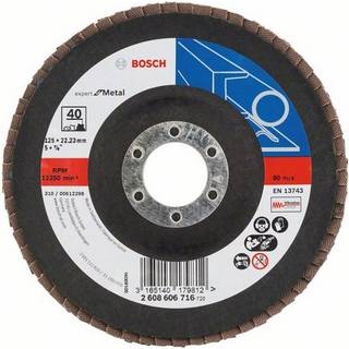 BOSCH Rondelslibeskive X551, Expert til metal D= 125 mm; G= 40, vinklet