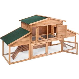 XXL Kaninbur Johannes 226x77x95,5cm - brun