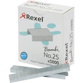 Hæfteklamme Rexel Bambi No.25 æske m. 5000stk. 5025