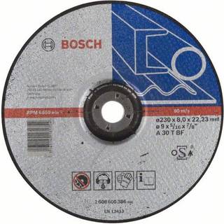 BOSCH Sæt af 10 - Skrubbeskive forkrøppet Expert for Metal A 30 T BF, 230 mm, 8,0 mm