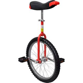 Ethjulet cykel 20 tommer justerbar rød
