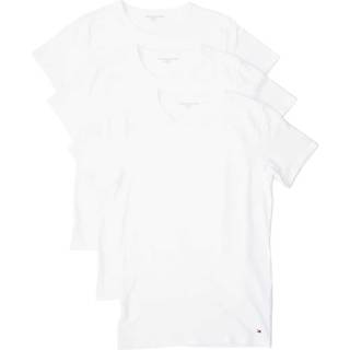 Tommy Hilfiger Rundhals stræk t-shirt 3-pak - Hvid - Str. XXL - Modish.dk