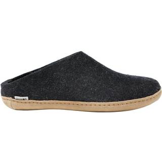 Glerups Unisex Slip-on With Leather Sole Charcoal, 39