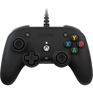 NACON Official Pro Compact Controller - Black - Wired Controller - Microsoft Xbox One