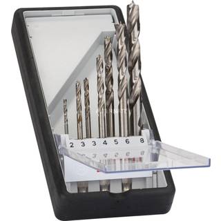 BOSCH Træspiralborsæt, Robust Line, sekskantet skaft, 7 dele, 2-8 mm