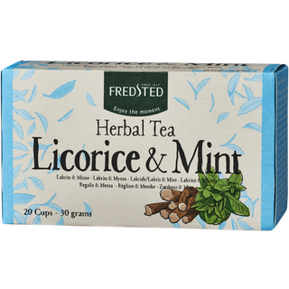 Fredsted Urtete Lakrids & Mint (Pakke á 20 breve)