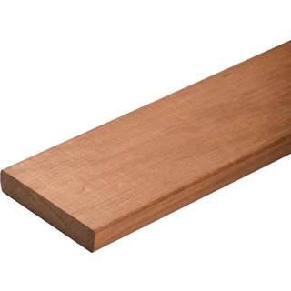 Jatoba terrassebrædder 21x120mm glat/glat nedtørret til max 20% - fsc® 100% - 215 cm
