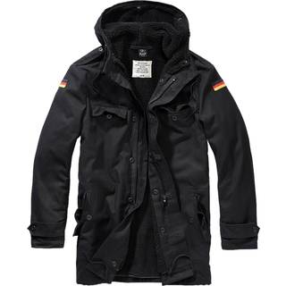 Brandit BW Parka Jakke m. Flag Sort - 3XL