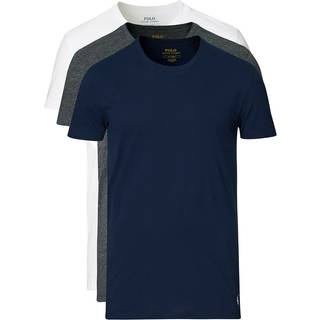 Ralph Lauren Rundhals t-shirt 3-pak - Navy/grå/hvid - Str. S - Modish.dk