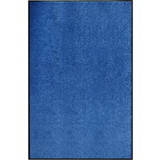 vaskbar dørmåtte 120x180 cm blå