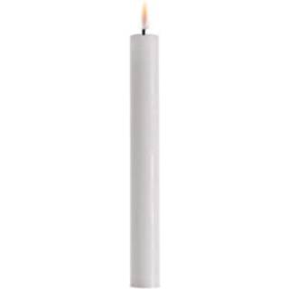 Deluxe Homeart hvide LED Kronelys 24cm 2 stk.
