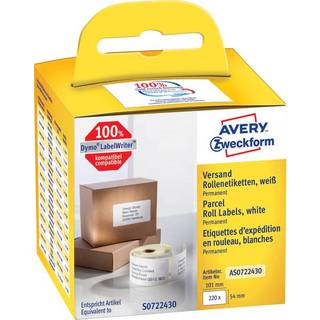 Avery Labelrulle, Shipping, 101x54mm, AS0722430, 220stk