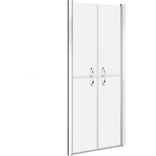brusedør 96x190 cm matteret sikkerhedsglas