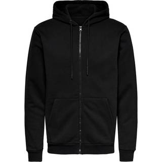 ONLY & SONS CERES ZIP HOODIE SWEAT  Black