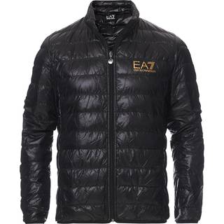 EA7til mænd. 8NPB01_PN29Z Foldbar dunjakke, sort (XL), Casual, Polyester, Lange ærmer