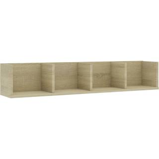CD-hylde 100x18x18 cm konstrueret træ betongrå