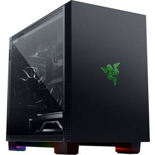 Razer Tomahawk Mini-ITX - Mini-ITX Gaming Chassis with Razer Chroma RGB - Dual-Sided Tempered Glass Swivel Doors - Powered by Razer Chroma™ RGB - Ventilated top panel and dust filters